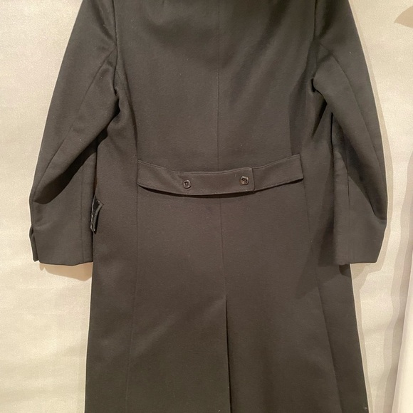 Vintage 100% wool maxi pea coat black - Picture 2 of 7